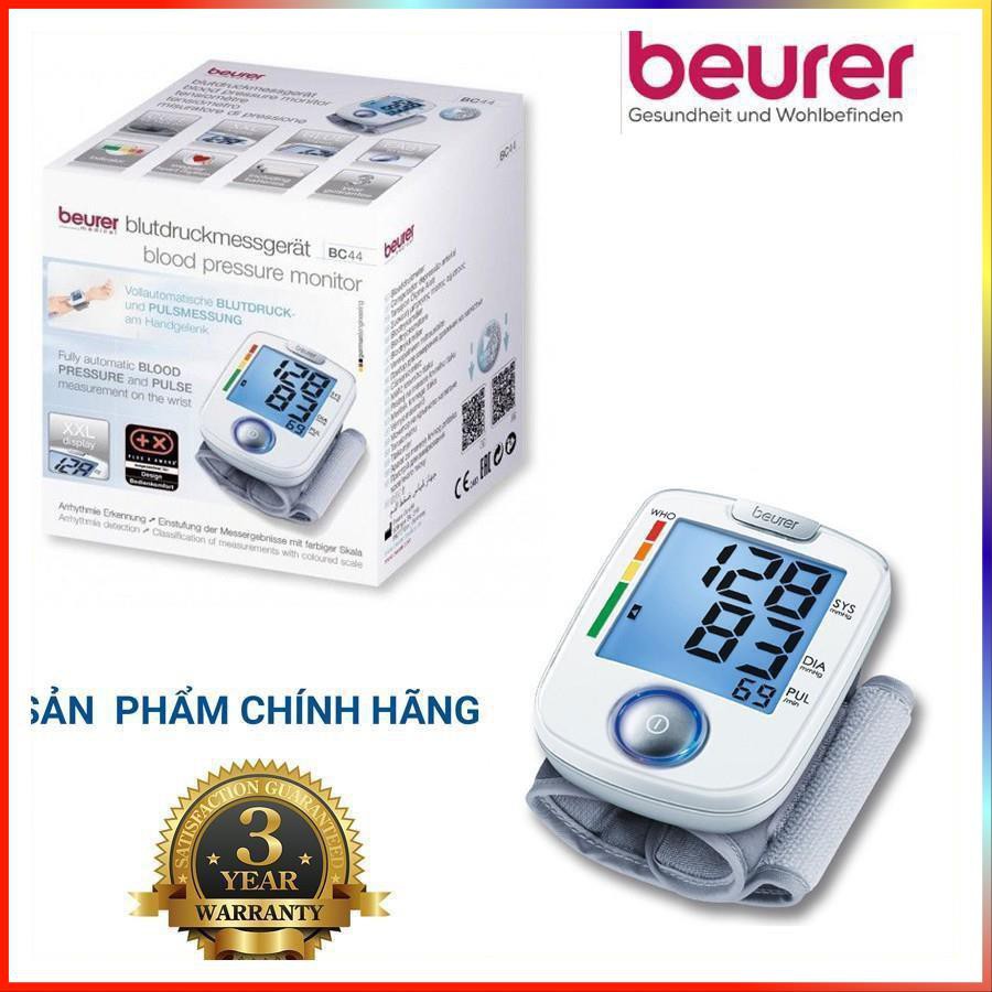 [NHẬP KHẨU ĐỨC] MÁY ĐO HUYẾT ÁP CỔ TAY BEURER BC44 - BẢO HÀNH 3 NĂM