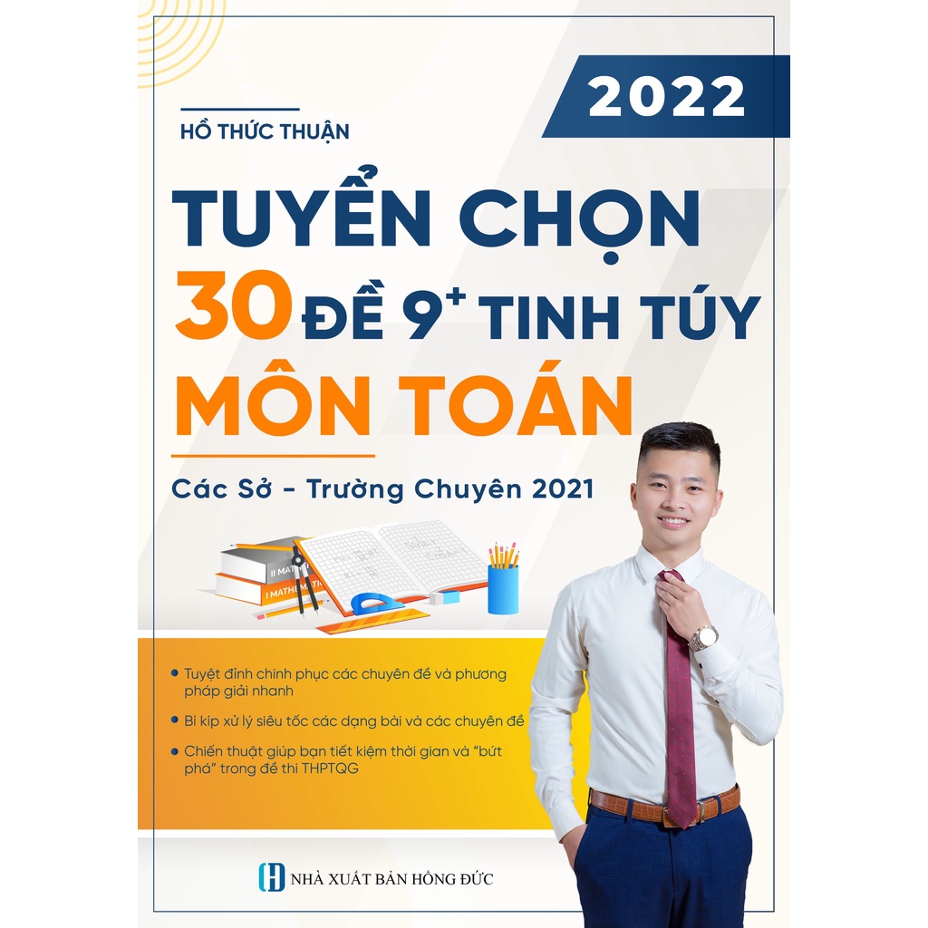 Sách - Tuyển Chọn 30 Đề 9+ Tinh Túy Môn Toán 2022 (Thầy Hồ Thức Thuận)