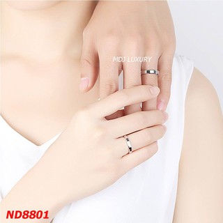 Cặp nhẫn bạc đôi trơn đơn giản đẹp - MDJ