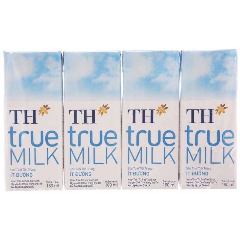 (Sẵn kho) Thùng sữa TH true Milk 180ml