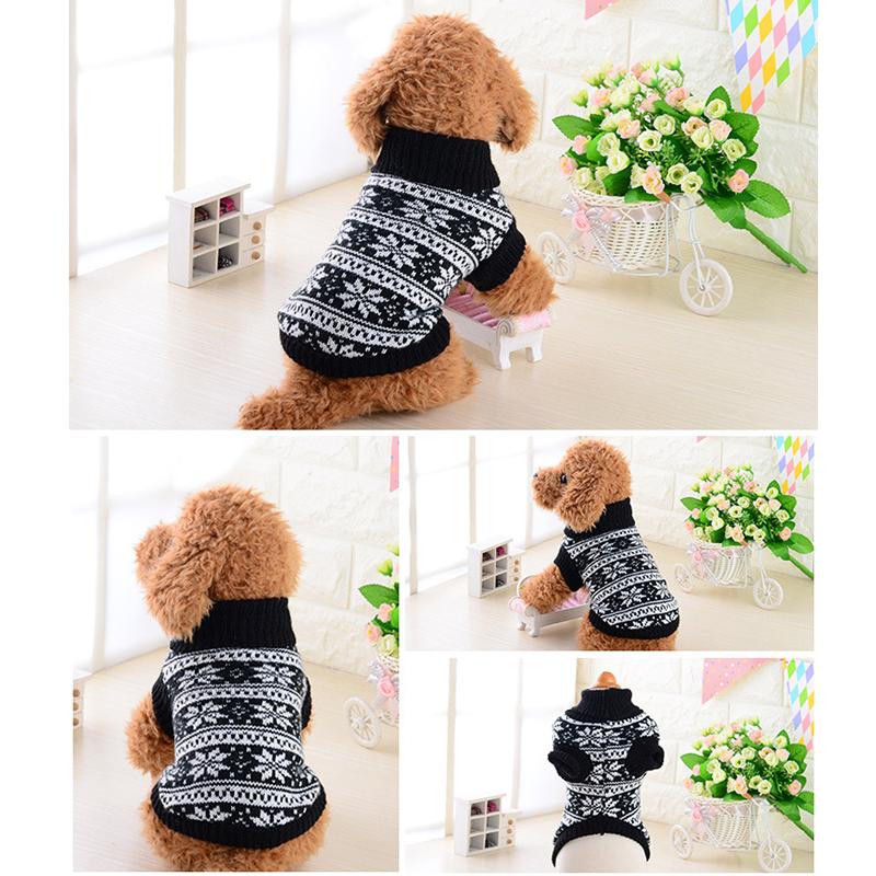 Pet Dog Warm Jumper Áo len Quần áo Chó con Mèo dệt kim Áo khoác Freesize