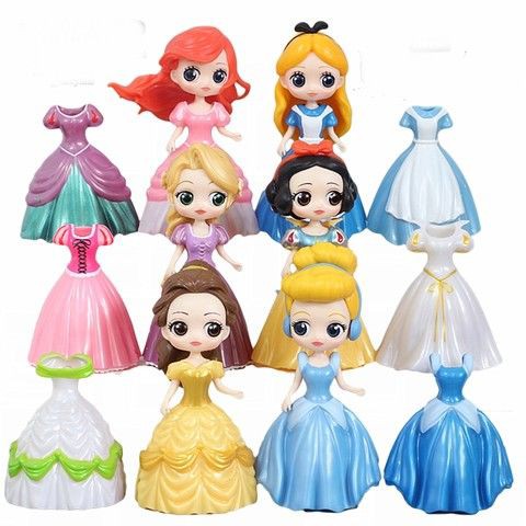 Bán trước❀♧Snow White and Frozen Belle Grey Girl, Mermaid, Đồ chơi trẻ em, Barbie