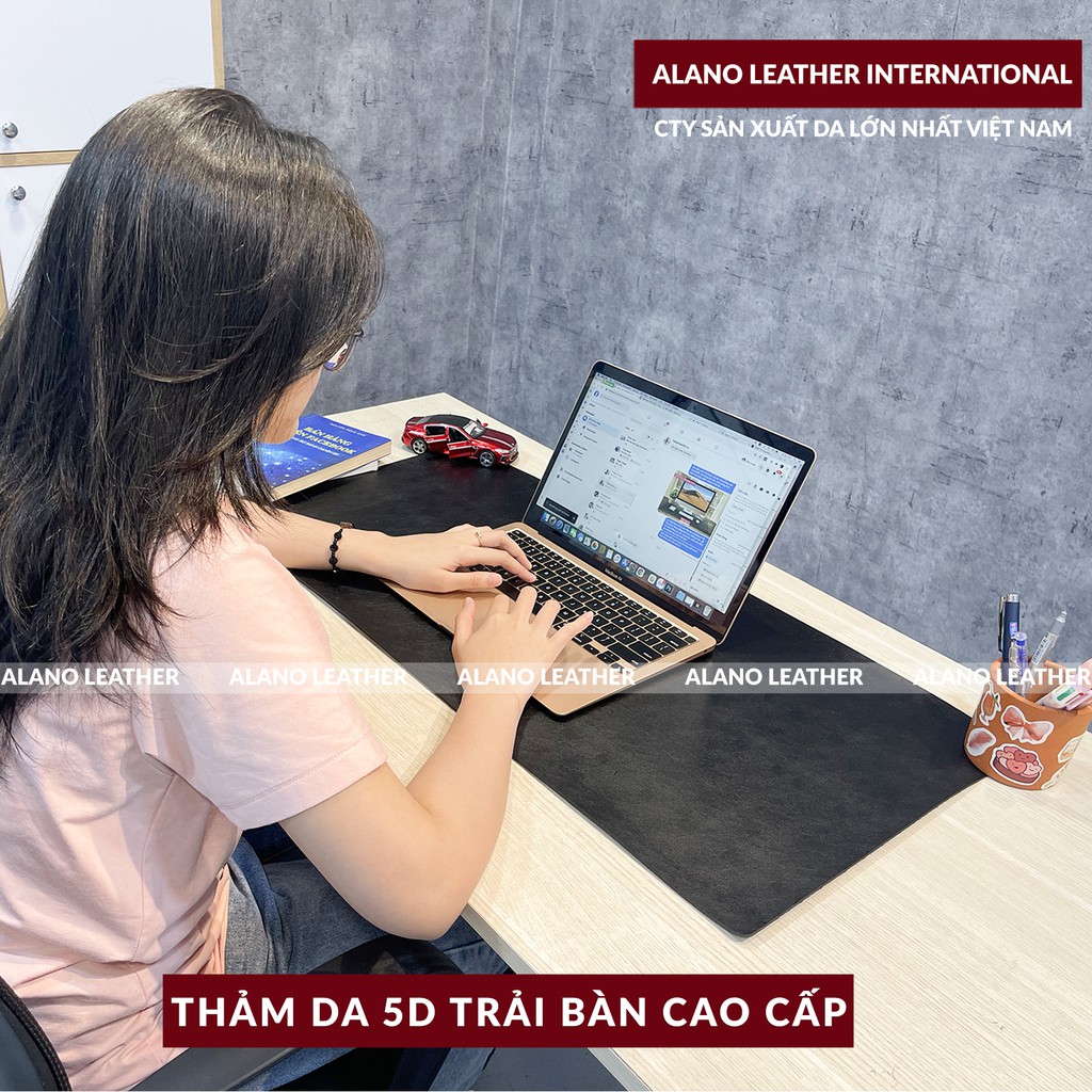 [Hình Thật / Giá Xưởng] Thảm Da Trải Bàn 5D Màu ĐEN Chống Thấm, Chống Trầy, Tiện Lợi, Bảo hành 2 Năm Tại Xưởng