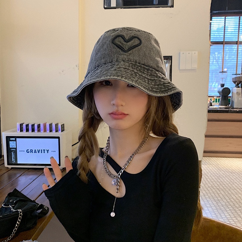 Hàng Mới Về Nón Bucket Màu Đen Che Nắng Thời Trang Mùa Hè Cho Nữ