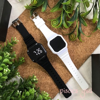 Đồng hồ nam và nữ unisex điện tử led mặt vuông đa màu sắc 03