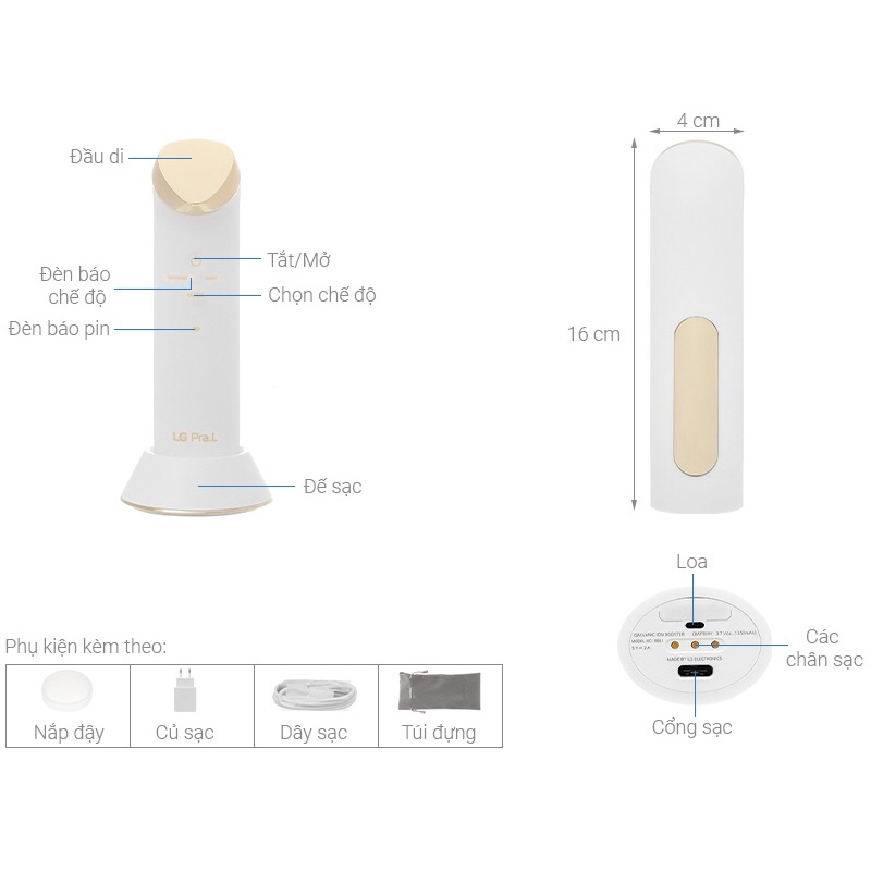 Máy đẩy dưỡng chất LG ion Galvanic