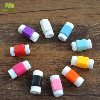 Set 10 Nút Bảo Vệ Đầu Dây Cáp Sạc Usb Cho Iphone 6/7/plus Ipad