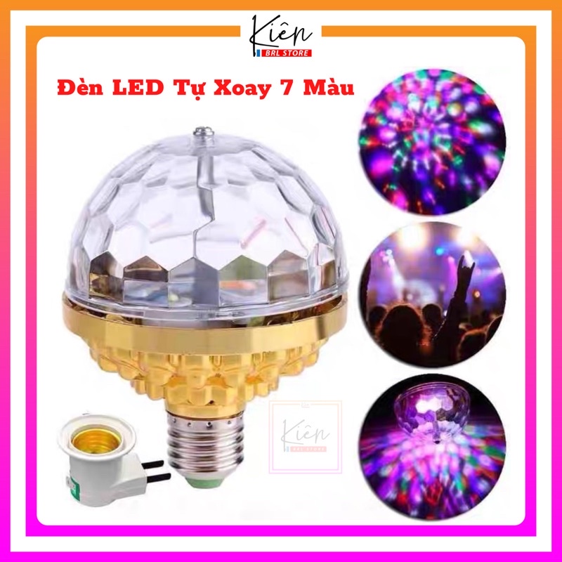 Đèn LED Tự Xoay 360 Độ, Đèn LED Trang Trí Bar, Nhà Cửa - Màu Sắc Sinh Động Với Hiệu Ứng Xoay