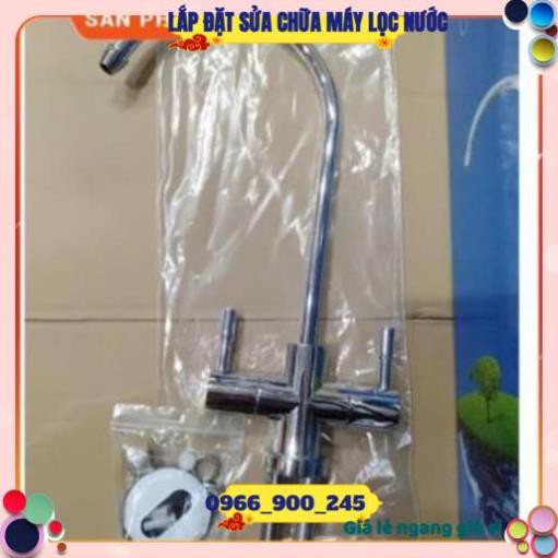 Vòi Gạt Đôi 2 Chân 👉 Vòi Lấy Nước 👉 Vòi Máy Lọc Nước RO, Nano