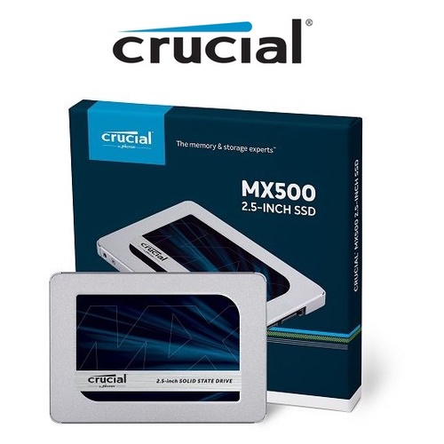 Ổ cứng gắn trong SSD Crucial MX500 500GB 2.5 inch Sata III Chính Hãng Crucial