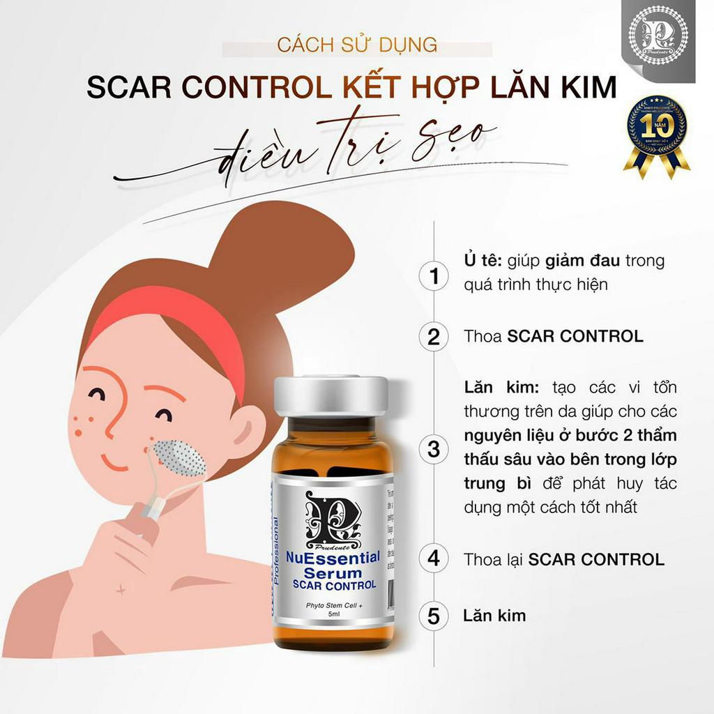 Serum giảm sẹo lõm, cải thiện sẹo rỗ do mụn Mibiti Prudente Scar (5ml) - Út store