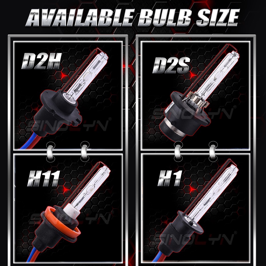 Bộ Đèn Pha Xenon 35w Hid 12v Ac H1 H7 H11 D2S D2H 4300k 6000k 8000k Cho Xe Hơi