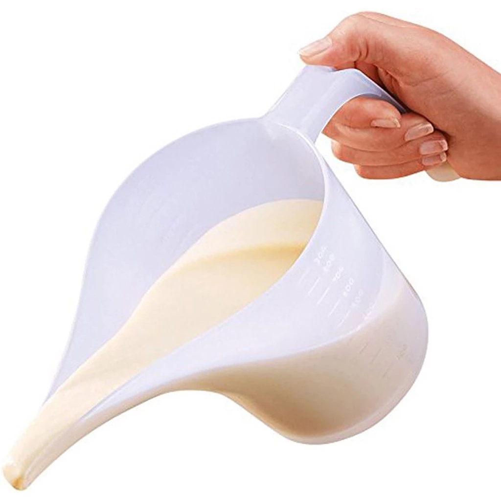 Cốc đong miệng rộng bằng nhựa an toàn tiện dụng cho nhà bếp 1000ml