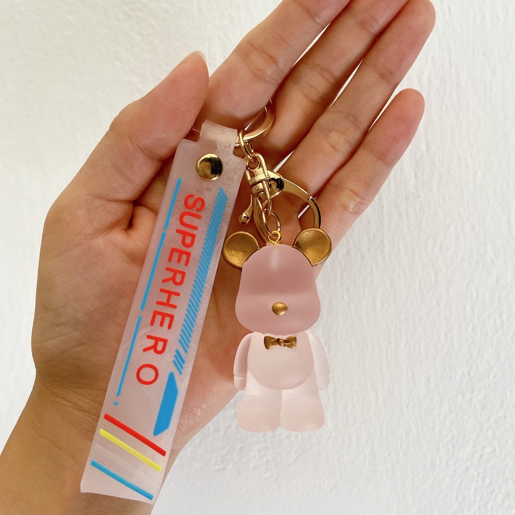 Móc Khóa Gấu Bearbrick Hàn Quốc Đủ Màu Sắc Hot Trend tiktok Dùng Làm Phụ Kiện, Quà Tặng Dễ Thương.