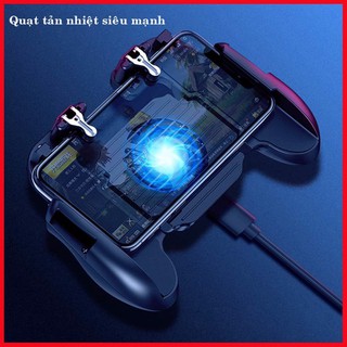 Tay cầm chơi game quạt tản nhiệt với pin sạc dự phòng
