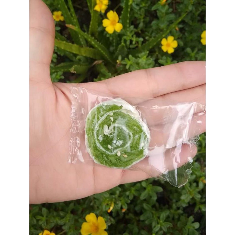 Kẹo dừa non lá dứa cuộn dẻo béo, ngọt dịu, không dính răng (hũ 450g) | BigBuy360 - bigbuy360.vn