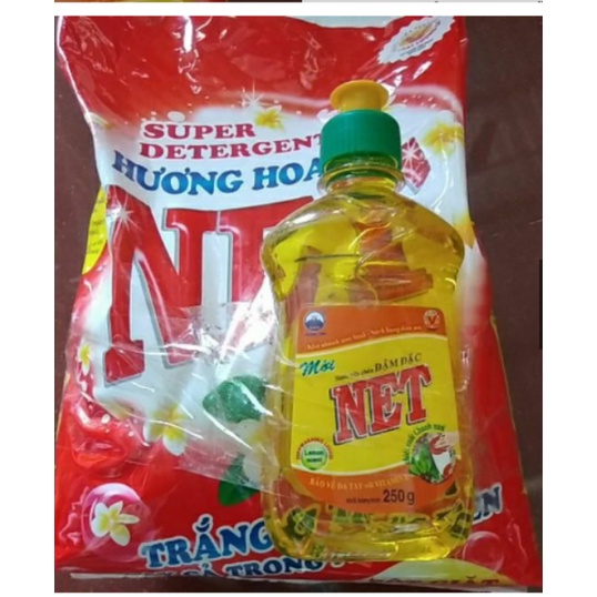 BỘT GIẶT NET 2.4KG TẶNG RỬA CHÉN (Y HÌNH)