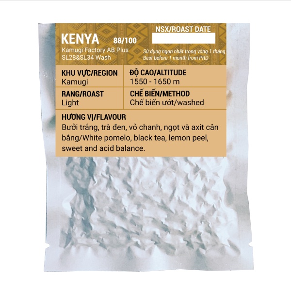 [Nguyên hạt] KENYA KAMUGI FACTORY AB PLUS WASH - POUR OVER 18g