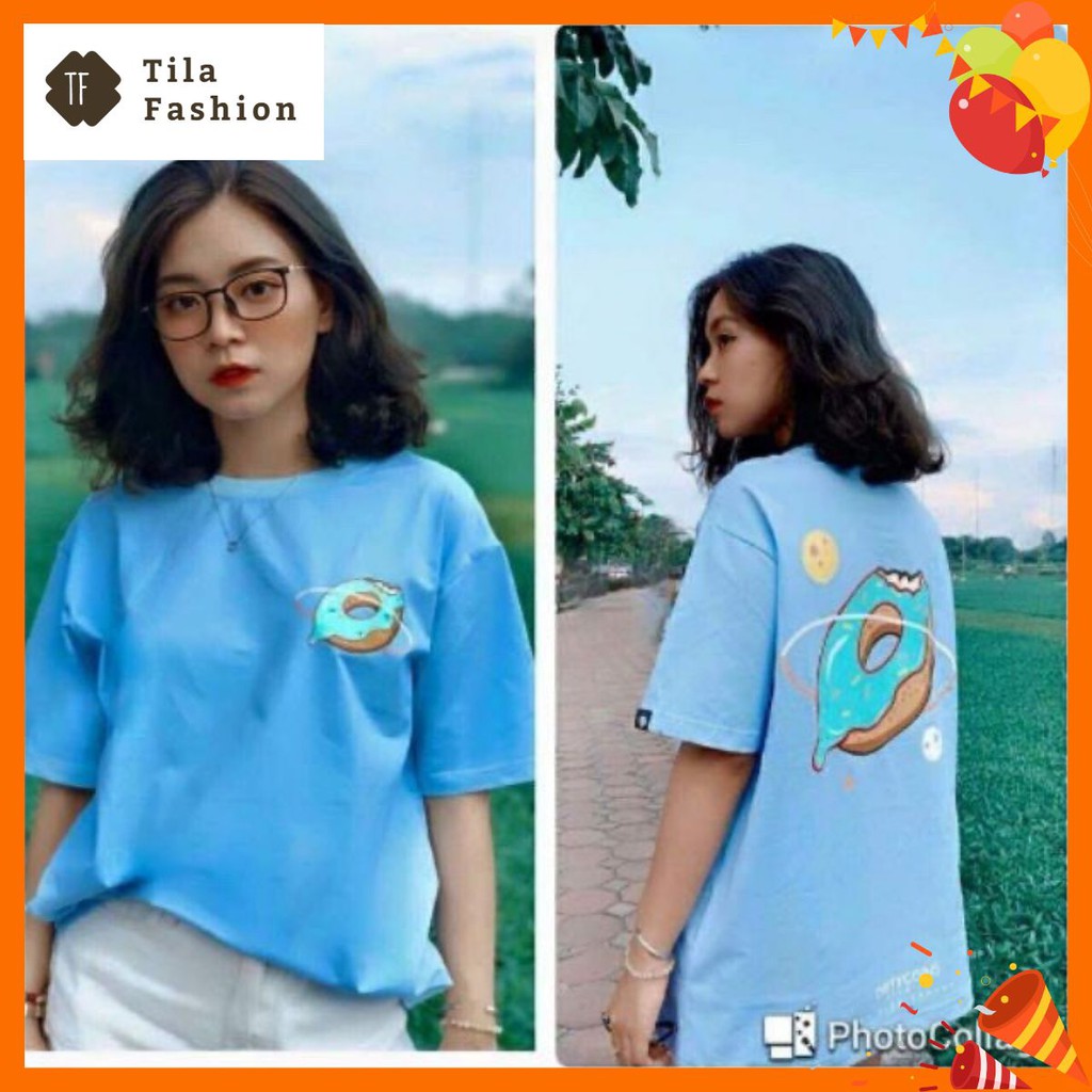 Áo thun Oversize Bánh Donut unisex | BigBuy360 - bigbuy360.vn