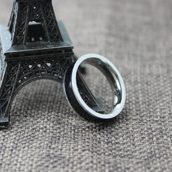 Nhẫn Nam Nữ Bạc Đẹp Cá Tính Unisex HipHop Basic Ngầu Trơn Nam Ring Lucifer Store Nhẫn Titan Không Gỉ-Proxy Ring Bản Lớn