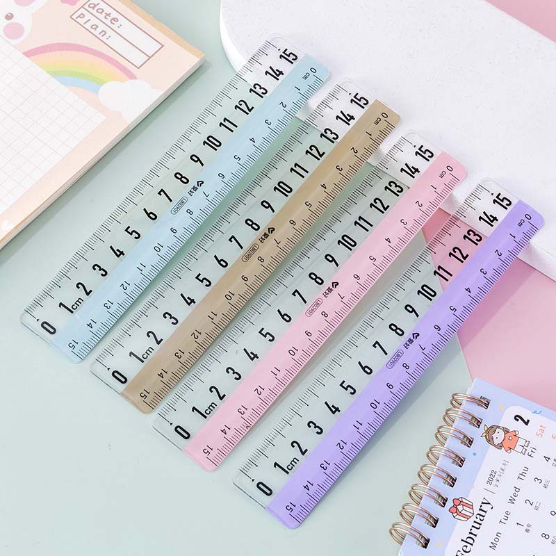 Thước Kẻ Trong Suốt 15cm Tiện Dụng Cho Học Sinh / Nhân Viên Văn Phòng