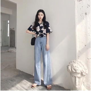 QUẦN JEANS ỐNG RỘNG NỮ CAO CẤP 2020 QJ03