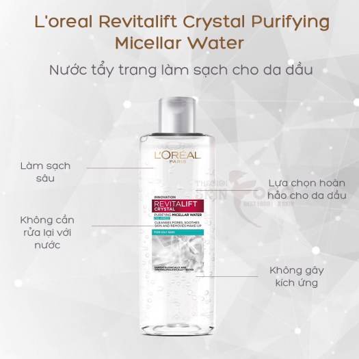 Nước Tẩy Trang L'oreal Refreshing Dành Cho Da Dầu, Da Nhạy Cảm 400ML