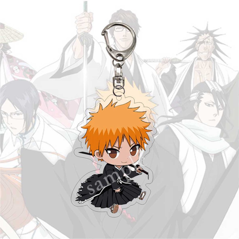 Móc Khóa Hình Nhân Vật Kurosaki Ichigo Ishida Uryuu Kuchiki Rukia Hoạt Hình Bleach Bằng Acrylic