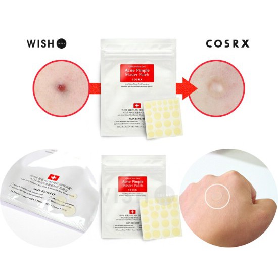 Miếng dán mụn Cosrx Acne Pimple Master Patch Đỏ, Đen - Vamima Cosmetic