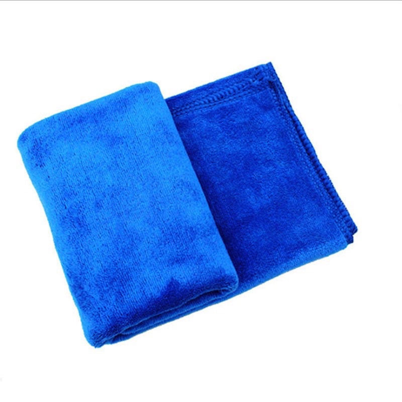 Khăn Lau Xe Ô Tô Siêu Thấm Nước Màu Xanh 30Cm X 70cm