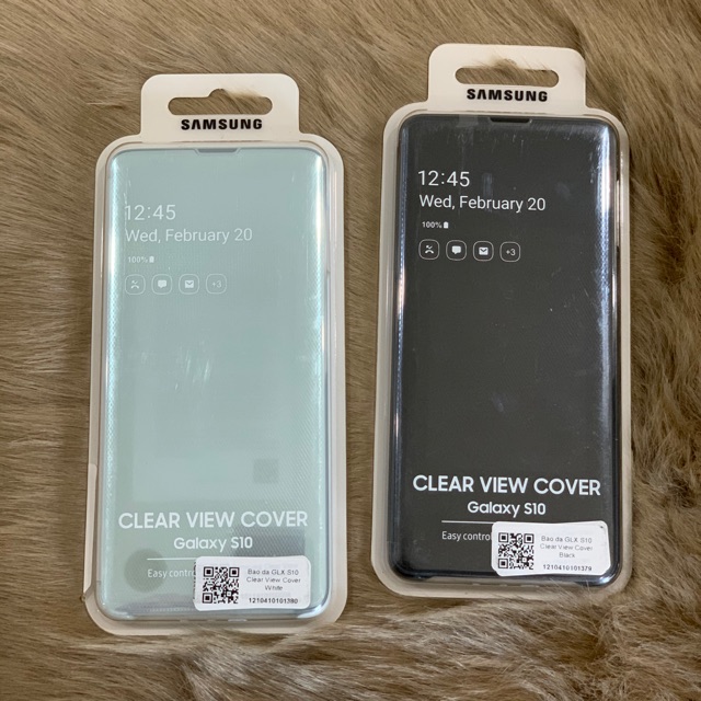 BAO DA CLEAR VIEW COVER GALAXY S10 CHÍNH HÃNG