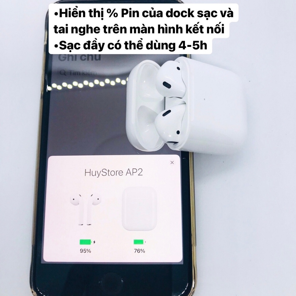 Tai Nghe Không Dây Bluetooth Nhét Tai HoCo Bản Cao Cấp Dùng Cho IOS - Androi Định Vị - Đổi Tên - Pin 5h - Gaming