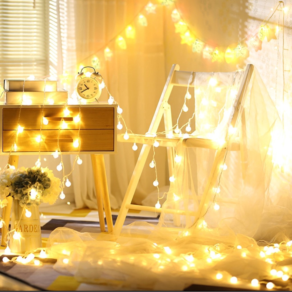 Dây đèn LED ngôi sao 20 bóng trang trí đám cưới , giáng sinh lễ hội