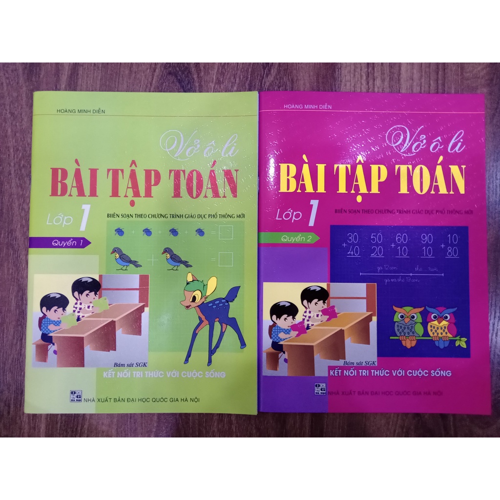 Sách - Vở Ô Li Bài Tập Toán 1 - Quyển 2 - Trình Bày Trên Giấy Ô Li (Bám Sát SGK Kết Nối Tri Thức Với Cuộc Sống)