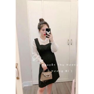 Đầm suông kim sa 2 dây hở lưng so sexy