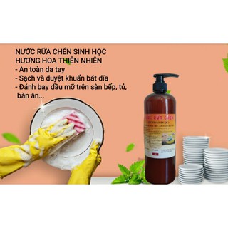 NƯỚC RỮA CHÉN SINH HỌC CHỈ TỪ RAU CỦ QUẢ, AN TOÀN DA TAY, ĐÁNH BAY DẦU MỠ
