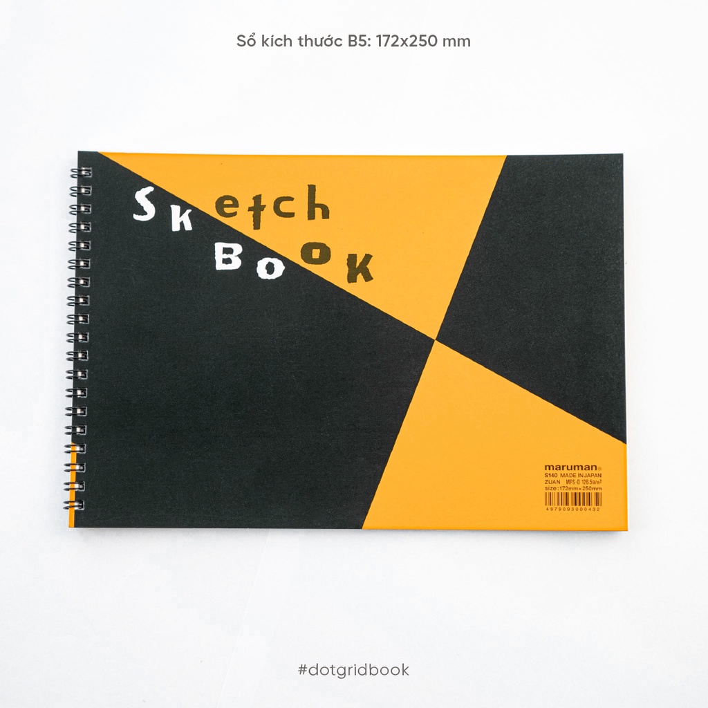 Sổ vẽ phác họa sketchbook Maruman size B5