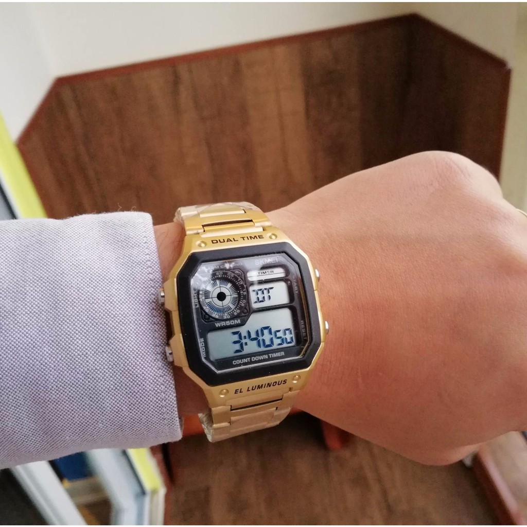 Đồng Hồ Nam SKMEI AE1200 Dây Kim Loại Nam Tính Sang Trọng | BigBuy360 - bigbuy360.vn