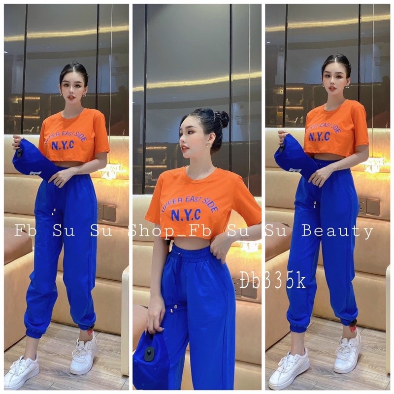 Set crotop quần thể thao năng động đủ màu vải đẹp giá tốt M1