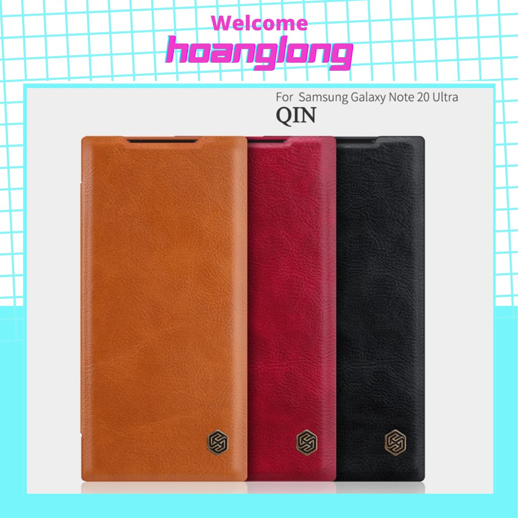 Bao Da Điện Thoại NILLKIN Qin Series Nắp Gập Sang Trọng Cho Samsung Galaxy Note 20 Ultra / Note 20 5G