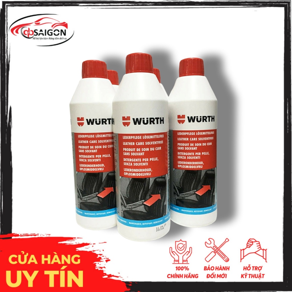 [Chính Hãng Hcm [Sỉ-Lẻ]] 🚗 Chất Bảo Dưỡng Ghế Da 500ml - Wurth - Đức - 0893012901