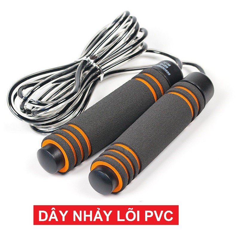 Dây nhảy thể dục TS-02, dây tập 2 lớp dày 4.5mm bền nhẹ cao cấp - POKI