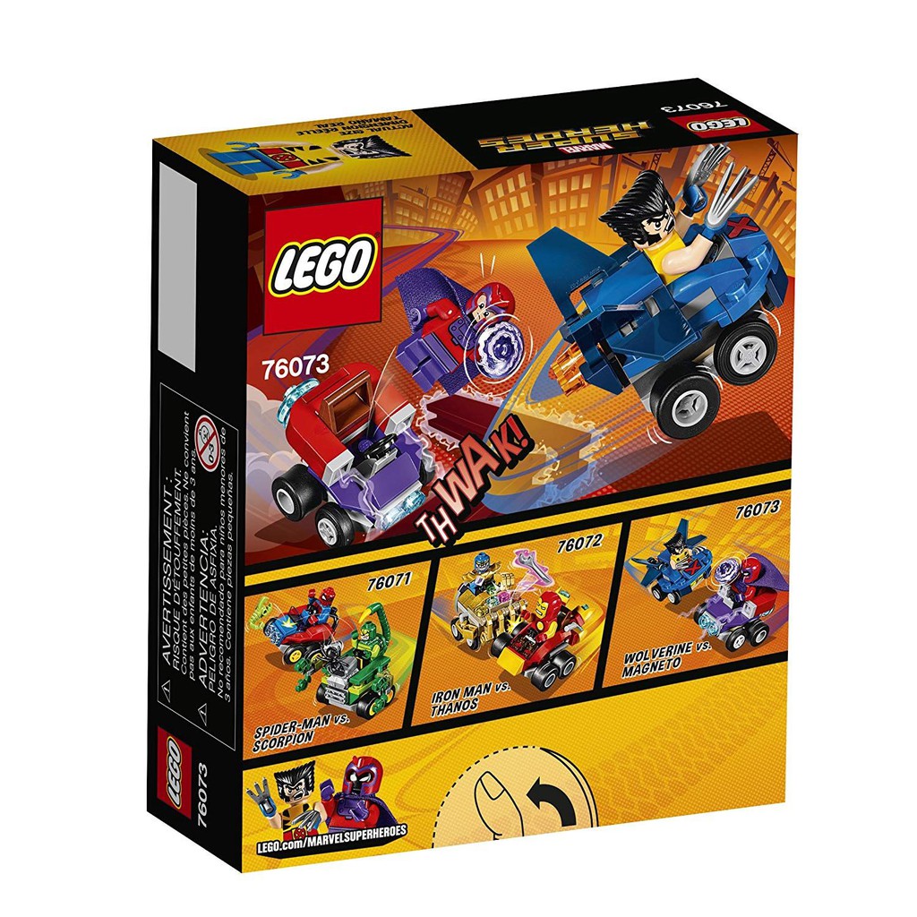 HỘP LEGO CHỦ ĐỀ NGƯỜI SÓI ĐẠI CHIẾN MAGNETO - MÃ SP 76073 - VỚI 85 CHI TIẾT. SẢN PHẨM LEGO CHÍNH HÃNG