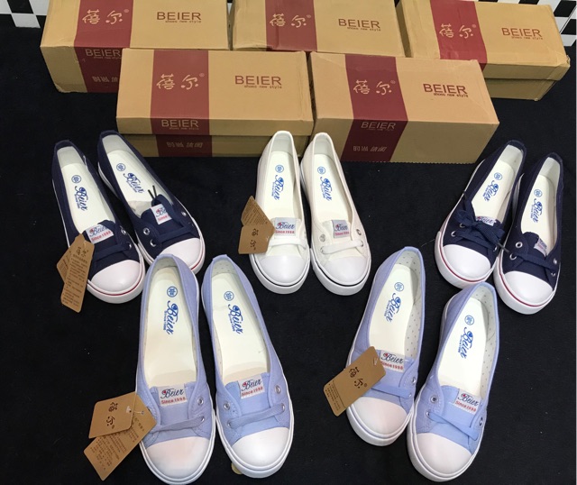 ORDER- SẴN NAVY 37, TRẮNG 36/37  -Giày Beier xuất Hàn sale rẻ - cập nhật màu mới