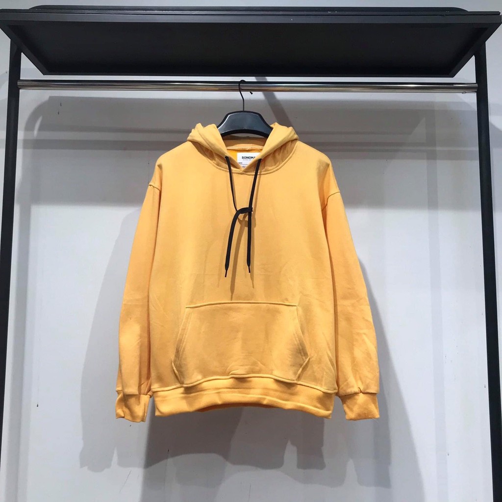 Áo Hoodie Nỉ Bông TRƠN Form Rộng Unisex Nam Nữ Ulzzang