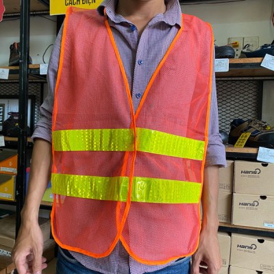 {RẺ VÔ ĐỊCH} Áo lưới phản quang bảo hộ thun 2 bên | 2 dải phản quang lớn