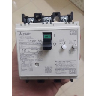 Cầu dao ELCB Mitsubishi NV30-CS - 10A 2.5kA 30mA 3P