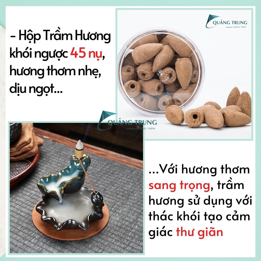 Túi 20 Nụ Trầm Hương Tự Nhiên Khói Tỏa Ngược, Hương Thơm Dịu Nhẹ