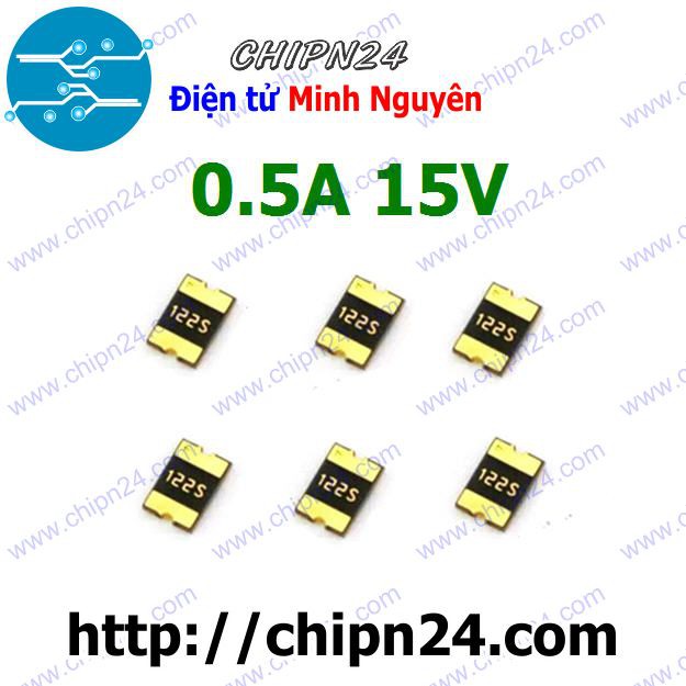 [3 CÁI] Cầu Chì Tự Phục Hồi CCTPH 0.5A 15V SMD1812