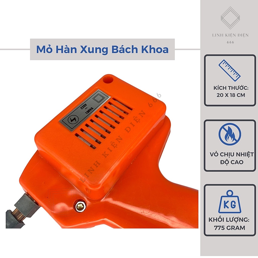 Mỏ Hàn Xung Bách Khoa Mỏ Hàn Thiếc Điện 220v 100W
